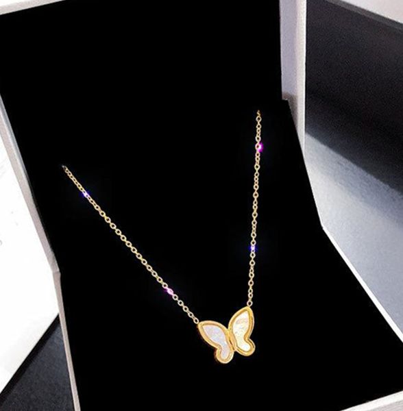 2021 light luxury butterfly three-dimensional white fritillary temperament titanium steel 14k18k gold plate party wedding neckalce for woman, Silver
2021 light luxury butterfly three-dimensional white fritillary temperament titanium steel 14k18k gold plate party wedding neckalce for woman, Silver