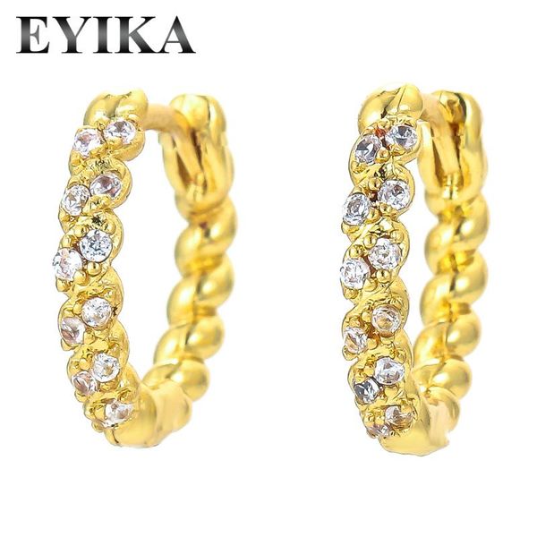 hoop & huggie eyika fashion dainty twisted small round earrings jewelry for women circle zircon crystal elegant gold earring pendientes, Golden;silver
hoop & huggie eyika fashion dainty twisted small round earrings jewelry for women circle zircon crystal elegant gold earring pendientes, Golden;silver