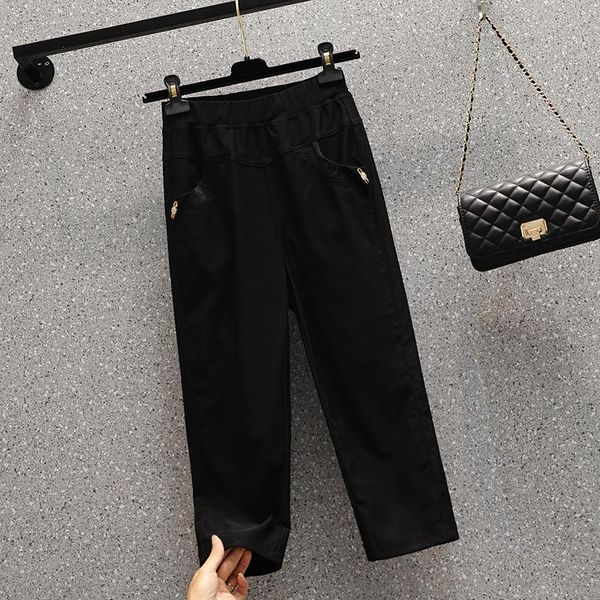 women's pants & capris large size white high waist elastic korean thin seven points fat mm slim women, Black;white
women's pants & capris large size white high waist elastic korean thin seven points fat mm slim women, Black;white