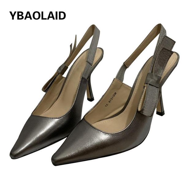 dress shoes pointed toe genuine leather bowknot stiletto high heel sandals single 2021 gold silver fashion high-end design pumps, Black
dress shoes pointed toe genuine leather bowknot stiletto high heel sandals single 2021 gold silver fashion high-end design pumps, Black