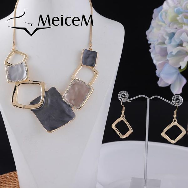 chains meicem female enamel geometric necklaces set women choker necklace for girls jewelry party gift accessory statement, Silver
chains meicem female enamel geometric necklaces set women choker necklace for girls jewelry party gift accessory statement, Silver