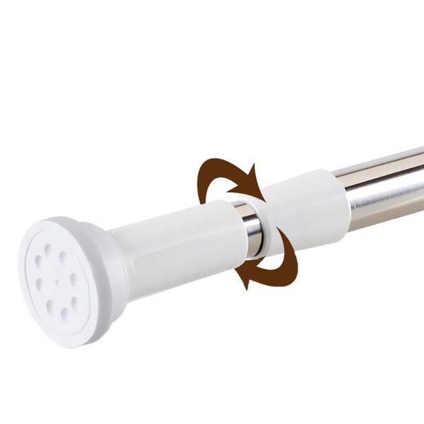 tension rod curtain shower adjustable rod spring tension easy installation 66cy