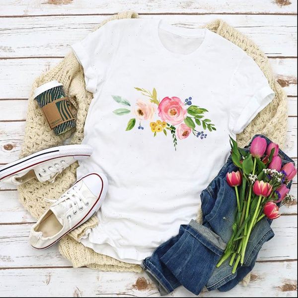women graphic floral ladies girl fashion 90s printed t shirt lady clothes womens clothing tee female t shirt, White
women graphic floral ladies girl fashion 90s printed t shirt lady clothes womens clothing tee female t shirt, White