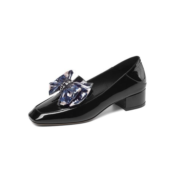 lmyom brand small leather shoes women's large size thick heel fashion shoes low heel ladies patent leather two-wear single, Black
lmyom brand small leather shoes women's large size thick heel fashion shoes low heel ladies patent leather two-wear single, Black