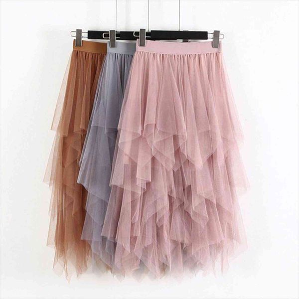 fashion elastic high waist long women skirts tulle irregular hem mesh tutu spring party ladies, Black
fashion elastic high waist long women skirts tulle irregular hem mesh tutu spring party ladies, Black