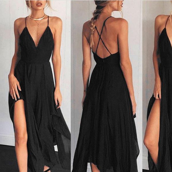 summer women dress boho long evening party v neck dresses casual solid beach irregular dress sundress ropa de mujer sw, Black;gray
summer women dress boho long evening party v neck dresses casual solid beach irregular dress sundress ropa de mujer sw, Black;gray