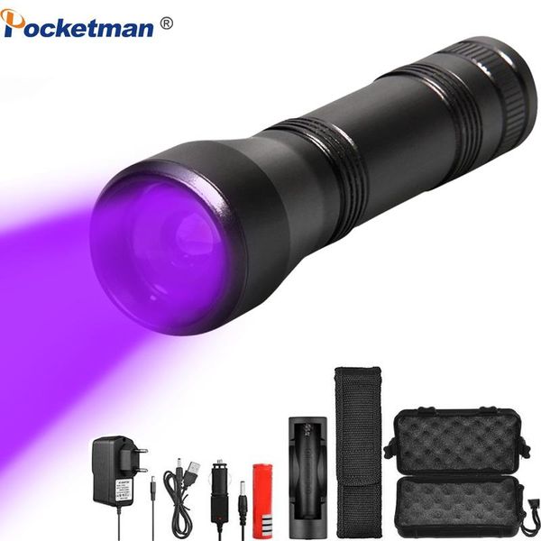4000 lums led uv uv light l2/t6 white light led torch 5mode zoomable 395nm blacklight by 18650 battery
4000 lums led uv uv light l2/t6 white light led torch 5mode zoomable 395nm blacklight by 18650 battery