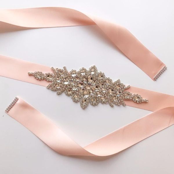 wedding sashes rose pink satin belt rhinestone bridal waistband accessory applique for evening prom dresses decoration, White
wedding sashes rose pink satin belt rhinestone bridal waistband accessory applique for evening prom dresses decoration, White