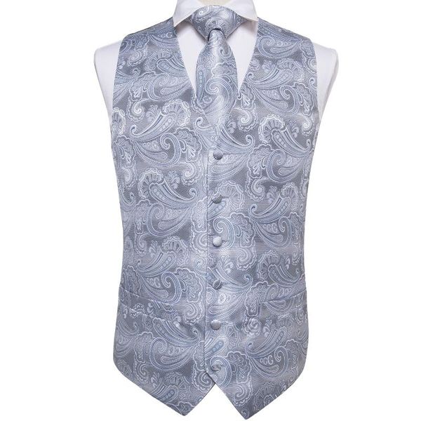 men's vests hi-tie sliver paisley silk waistcoat for suit vest tie set grey floral gold classic wedding party, Black;white
men's vests hi-tie sliver paisley silk waistcoat for suit vest tie set grey floral gold classic wedding party, Black;white