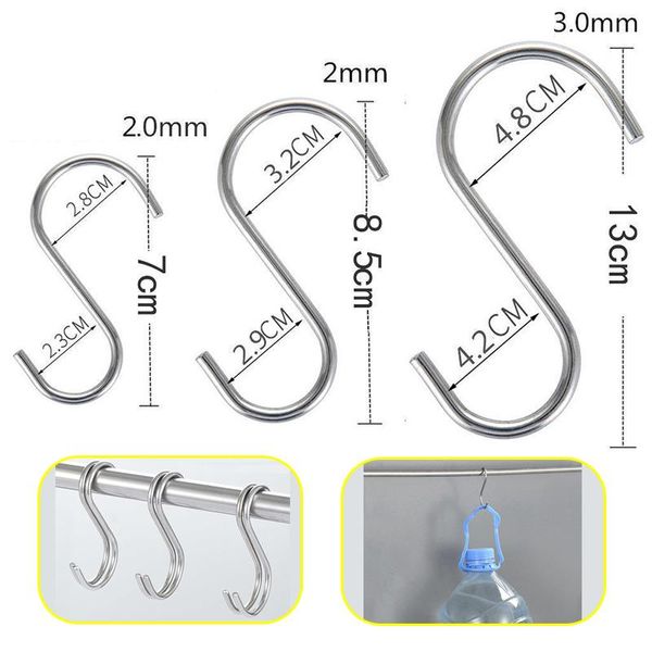 5/10pcs s shaped hooks metal s shaped hooks hook stainless steel multifunctional sundries storage hangers holder & ra
5/10pcs s shaped hooks metal s shaped hooks hook stainless steel multifunctional sundries storage hangers holder & ra