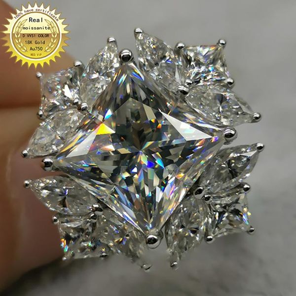 cluster rings 10k white gold 5 dvvs1 moissanite diamond ring princess shape women wedding party anniversary engagement elegant, Golden;silver
cluster rings 10k white gold 5 dvvs1 moissanite diamond ring princess shape women wedding party anniversary engagement elegant, Golden;silver