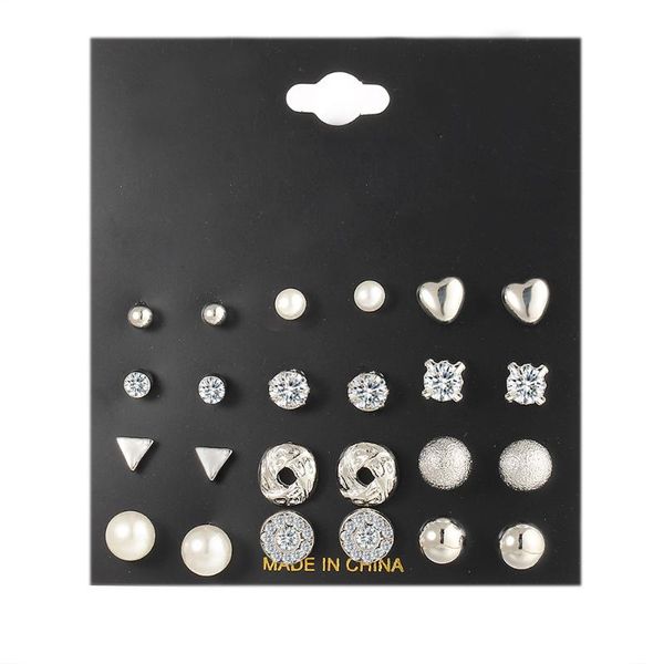 hoop & huggie 12 pairs white simulated pearl earrings set for women jewelry on ear ball stud kit bijouteria brincos bijoux, Golden;silver
hoop & huggie 12 pairs white simulated pearl earrings set for women jewelry on ear ball stud kit bijouteria brincos bijoux, Golden;silver