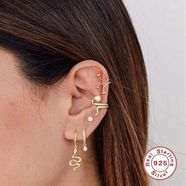 hoop & huggie ypay snake pendant round circle earrings for women punk brincos 100% real 925 sterling silver fine jewelry yme938, Golden;silver
hoop & huggie ypay snake pendant round circle earrings for women punk brincos 100% real 925 sterling silver fine jewelry yme938, Golden;silver