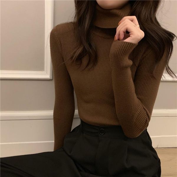 women's sweaters autumn winter sweater women knitted pullover korean long sleeve turtleneck slim jumper um024, White;black
women's sweaters autumn winter sweater women knitted pullover korean long sleeve turtleneck slim jumper um024, White;black
