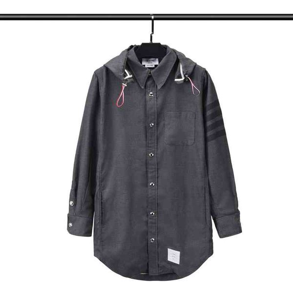 men's jackets tb browin shirt for men wool hooded striped casual blouse women loose long design korean luxury j8nl, Black;brown
men's jackets tb browin shirt for men wool hooded striped casual blouse women loose long design korean luxury j8nl, Black;brown