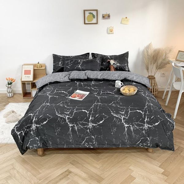 black marble veins bedding sets duvet cover pillowcase flat sheet boy teen girls bed linen /parure de lit 2 personnes
black marble veins bedding sets duvet cover pillowcase flat sheet boy teen girls bed linen /parure de lit 2 personnes