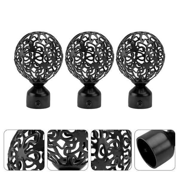 other home decor 3pcs decorative curtain rod ends roman window
