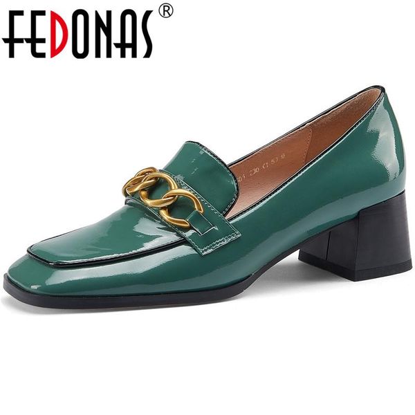fedonas 2021 spring high heels pumps for women metal decoration square toe genuine leather working casual shoes woman, Black
fedonas 2021 spring high heels pumps for women metal decoration square toe genuine leather working casual shoes woman, Black