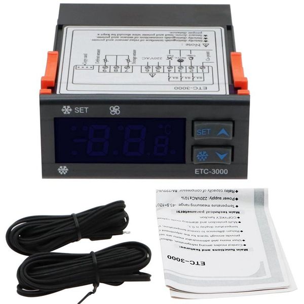 etc-3000 mini temperature controller refrigerator thermostat regulator thermoregulator ntc dual sensor 220v 40% off
etc-3000 mini temperature controller refrigerator thermostat regulator thermoregulator ntc dual sensor 220v 40% off