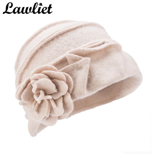 2021 new wool hat women hats solid floral warm knitted ladies beanies skullies bonnet femme bucket cloche winter cap a376 81r4, Blue;gray