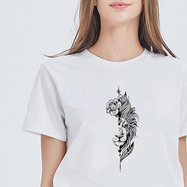 new t shirt female hipster graphic funny fashion lions face tattoo design t shirt plus size tshirt tee, White
new t shirt female hipster graphic funny fashion lions face tattoo design t shirt plus size tshirt tee, White