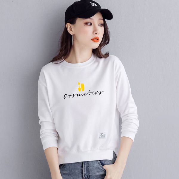 sweater women's loose korean long sleeve versatile round neck short coat spring and autumn thin, Black
sweater women's loose korean long sleeve versatile round neck short coat spring and autumn thin, Black