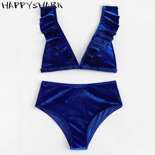 women's swimwear violet high waist swimsuit 2021 ruffled deep v lotus edge 2 pcs beachwear summer push up biquinis borland, White;black
women's swimwear violet high waist swimsuit 2021 ruffled deep v lotus edge 2 pcs beachwear summer push up biquinis borland, White;black