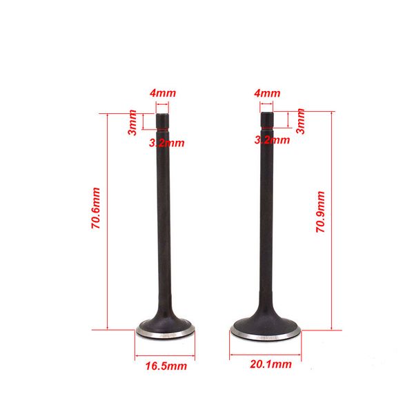 it is applicable to engine parts of qm48qt-9b 50cc motorcycle engine valve intake and exhaust valve
it is applicable to engine parts of qm48qt-9b 50cc motorcycle engine valve intake and exhaust valve