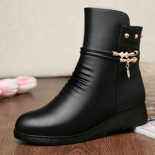 leather women boots 2020 winter thick wool lined genuine leather women snow boots large size women winter shoes erf56, Black
leather women boots 2020 winter thick wool lined genuine leather women snow boots large size women winter shoes erf56, Black