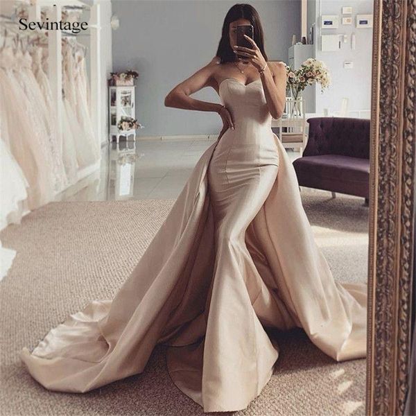party dresses sevintage mermaid evening with detachable train sweetheart satin formal prom gowns wear vestidos de novia, White;black
party dresses sevintage mermaid evening with detachable train sweetheart satin formal prom gowns wear vestidos de novia, White;black