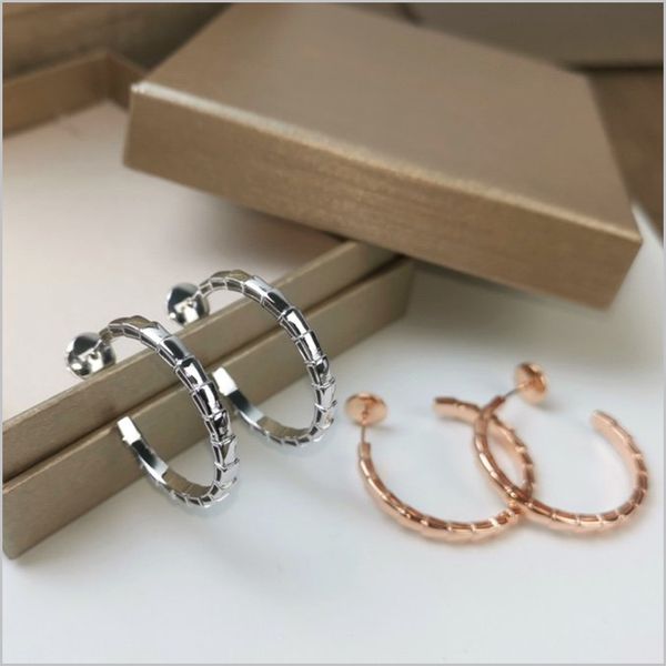 european and american fashion snake big hoop earrings silver needle female personality snake earrings luxury designer jewelry for women, Golden;silver
european and american fashion snake big hoop earrings silver needle female personality snake earrings luxury designer jewelry for women, Golden;silver
