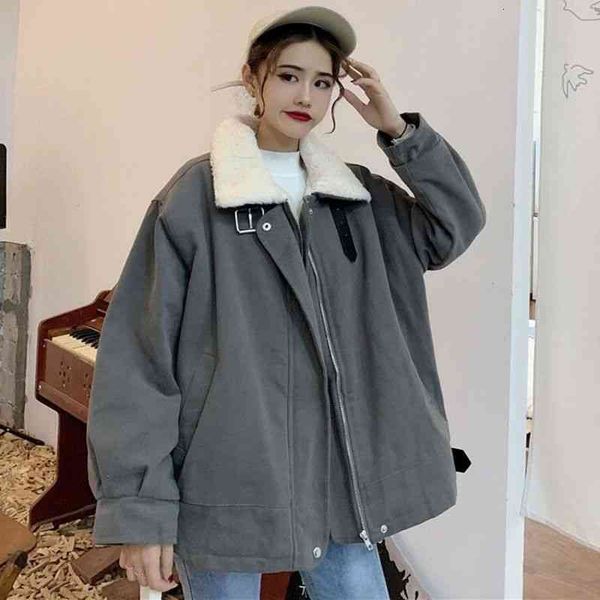 women's jackets techwear jaqueta acolchoada feminina, casaco grosso e elegante de lã coelho harajuku para mulheres inverno e1fi, Black;brown
women's jackets techwear jaqueta acolchoada feminina, casaco grosso e elegante de lã coelho harajuku para mulheres inverno e1fi, Black;brown
