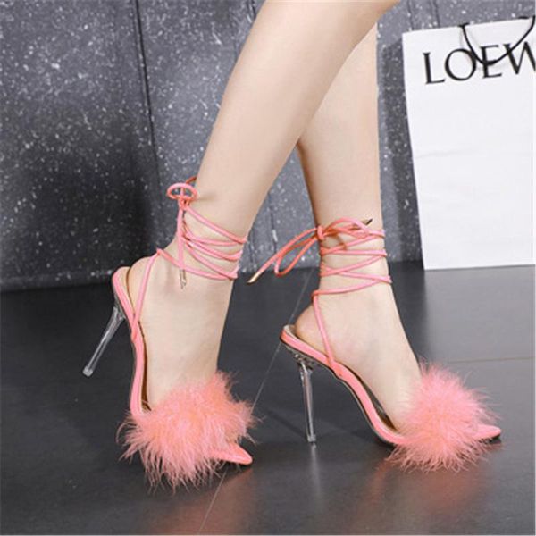 summer new 2021 women sandals ankle strap novelty fur thin heels lace-up party pointed toe rome shoes 35~41 white black yellow
summer new 2021 women sandals ankle strap novelty fur thin heels lace-up party pointed toe rome shoes 35~41 white black yellow