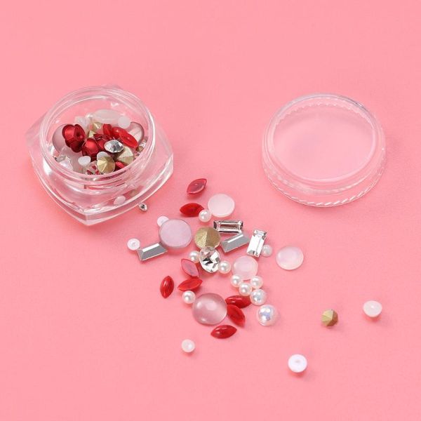nail art decorations 1 bottle mixed diy design accessories for girls and (red), Silver;gold
nail art decorations 1 bottle mixed diy design accessories for girls and (red), Silver;gold