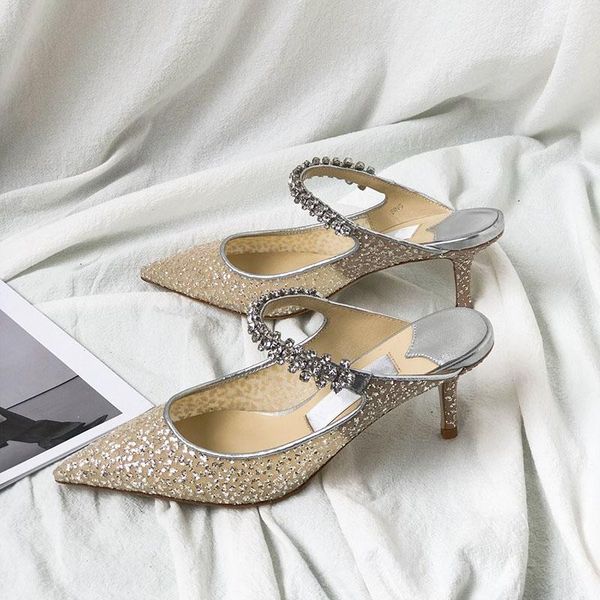 sandals luxury rhinestone net pointed toe slippers bling crystals high heels sandal fashion summer flat ladies shoes, Black
sandals luxury rhinestone net pointed toe slippers bling crystals high heels sandal fashion summer flat ladies shoes, Black