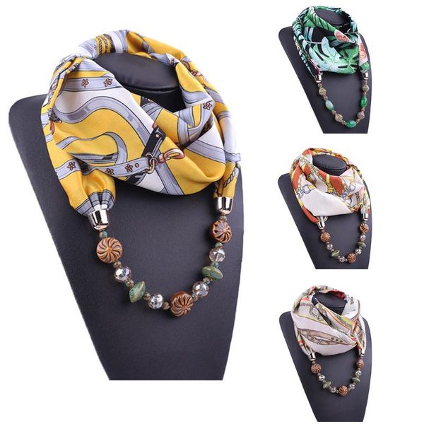 scarves fashion beaded pendant printed chiffon lady necklace scarf europe and america multiple, Blue;gray
scarves fashion beaded pendant printed chiffon lady necklace scarf europe and america multiple, Blue;gray
