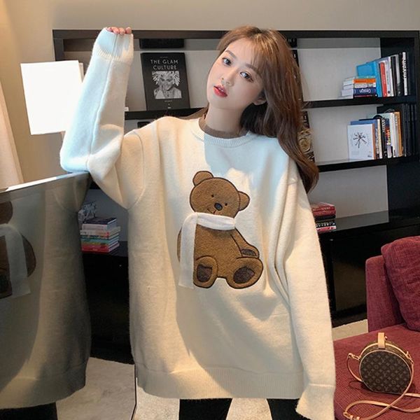 women's sweaters kawaii cartoon beer knitted sweater women o-neck long sleeve casual jumpers vintage harajuku oversize pullovers loose, White;black
women's sweaters kawaii cartoon beer knitted sweater women o-neck long sleeve casual jumpers vintage harajuku oversize pullovers loose, White;black
