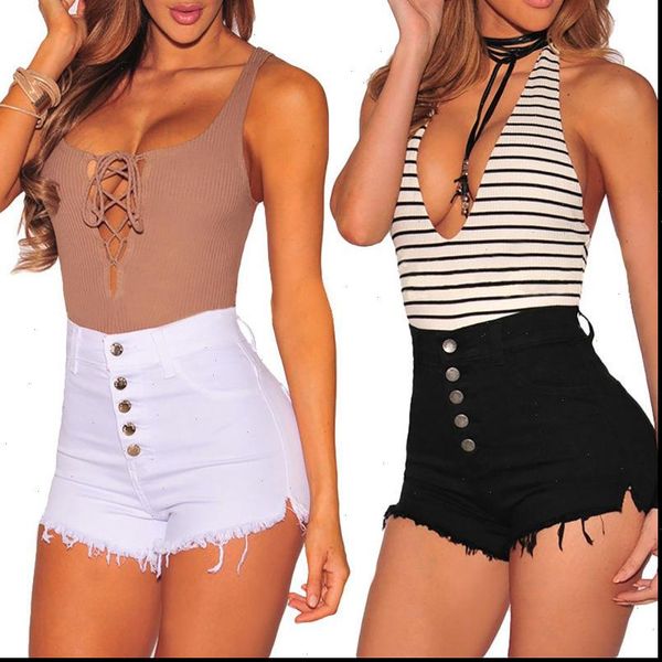 summer women casual high waisted short mini button short pants black white shorts drop shipping, White;black
summer women casual high waisted short mini button short pants black white shorts drop shipping, White;black