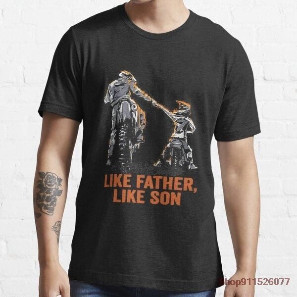 men's t-shirts like father son dirt bike shirt fashion men printed t casual short sleeve tshirt, White;black