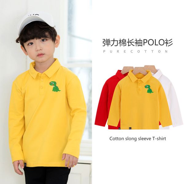 sleeve polo shirt spring t-shirt long children's autumn cartoon boys' lapel kindergarten class clothes, Black;white
sleeve polo shirt spring t-shirt long children's autumn cartoon boys' lapel kindergarten class clothes, Black;white