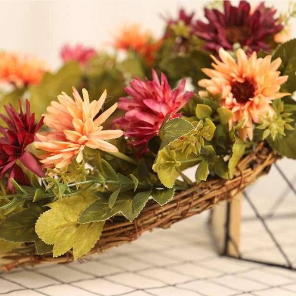 fall wreath artificial flower wreath for door decors, weddings, parties, and home decorations 
fall wreath artificial flower wreath for door decors, weddings, parties, and home decorations