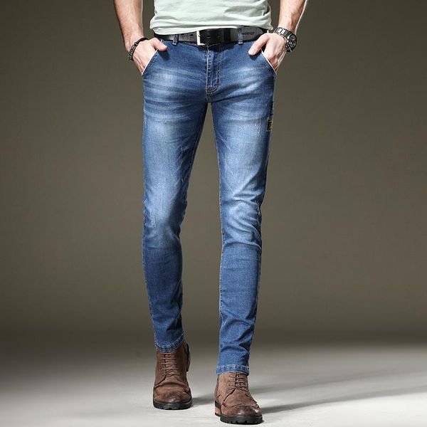men's jeans blue 2021 spring summer slim stretch men fashion casual denim trousers plus size brand clothing
men's jeans blue 2021 spring summer slim stretch men fashion casual denim trousers plus size brand clothing