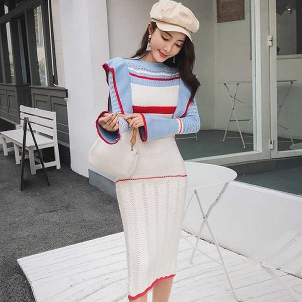 zawfl winter flare sleeve striped colorful women knitted cloth ruffles hollow out knee-length bodycon sweater dress 210603, Black;gray
zawfl winter flare sleeve striped colorful women knitted cloth ruffles hollow out knee-length bodycon sweater dress 210603, Black;gray
