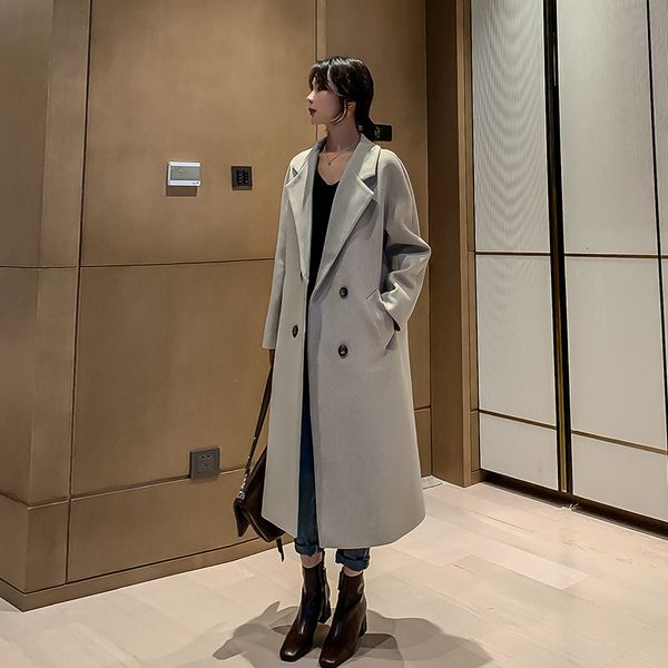 new 2021 casual wool blends women sleeve office wear elegant long coats double breasted wide waisted coat 7y4i, Black
new 2021 casual wool blends women sleeve office wear elegant long coats double breasted wide waisted coat 7y4i, Black
