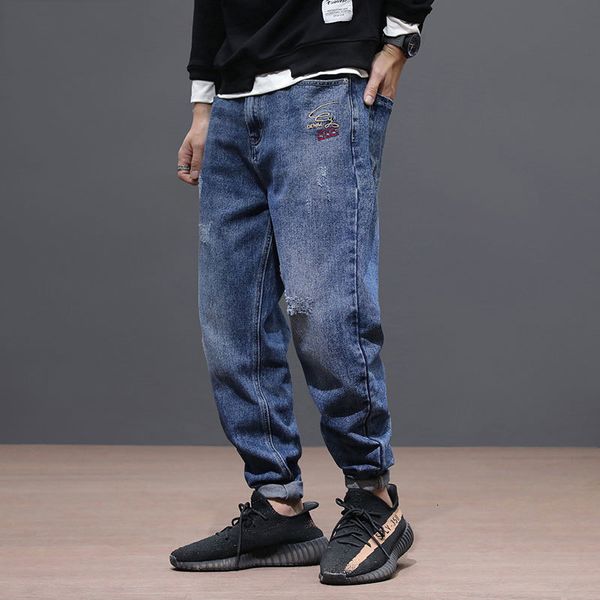 2021 new newly japanese style fashion loose fit retro denim harem pants homme vintage designer hip hop jeans men taper trousers h66o, Blue
2021 new newly japanese style fashion loose fit retro denim harem pants homme vintage designer hip hop jeans men taper trousers h66o, Blue