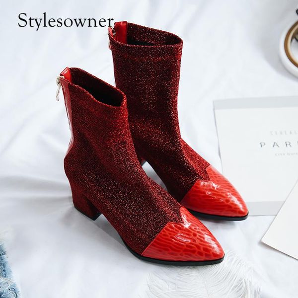 boots stylesowner 2021 style mature sweet woman ankle sheepskin high heels pointed toe black and red color short
boots stylesowner 2021 style mature sweet woman ankle sheepskin high heels pointed toe black and red color short