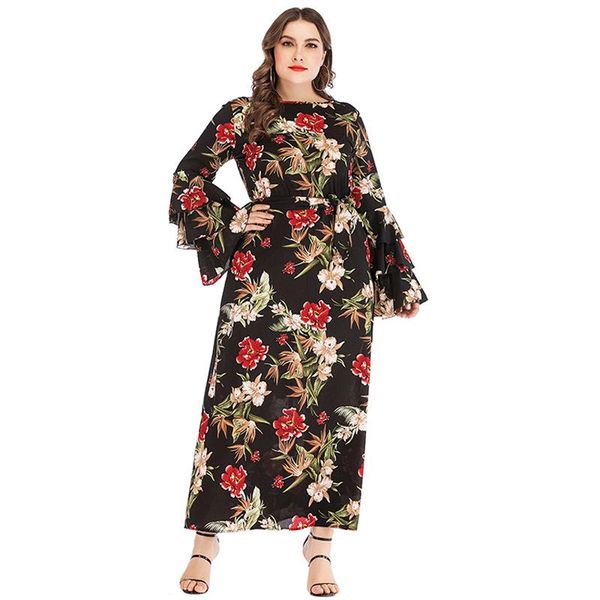 casual dresses ruffles long sleeve dress women spring summer floral print loose plus size drsses elegant boho maxi sashes ta9104, Black;gray
casual dresses ruffles long sleeve dress women spring summer floral print loose plus size drsses elegant boho maxi sashes ta9104, Black;gray