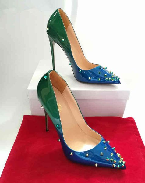 designer casual ladypatent leather heels shoes pointed toe women pumps rivet studded for wedding party dress stiletto woman size 35-45, Black
designer casual ladypatent leather heels shoes pointed toe women pumps rivet studded for wedding party dress stiletto woman size 35-45, Black