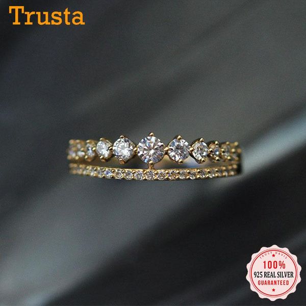 cluster rings trustdavis authentic s925 sterling silver 14k gold ring db1246, Golden;silver
cluster rings trustdavis authentic s925 sterling silver 14k gold ring db1246, Golden;silver