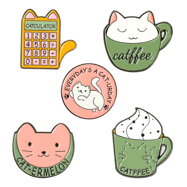 cute cat pattern cartoon calculator coffee cup brooch pins 5pcs/set funny creativity alloy enamel brooches for women fashion small gift badg, Gray
cute cat pattern cartoon calculator coffee cup brooch pins 5pcs/set funny creativity alloy enamel brooches for women fashion small gift badg, Gray
